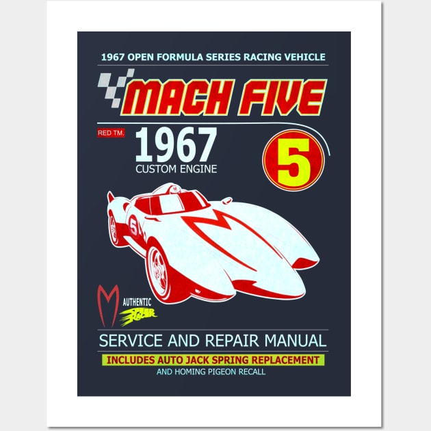 1958 Mach 5 Wall Art by Badganks